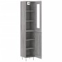 Aparador alto madera contrachapada gris Sonoma 34,5x34x180 cm de , Aparadores - Ref: Foro24-3199527, Precio: 107,90 €, Descue...