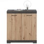FMD Cómoda con 2 puertas color roble artesanal y gris 80x34,9x89,9 cm von , Kleiderschränke - Ref: Foro24-447412, Preis: 156,...