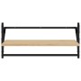 Estantes de pared con barras 2 uds roble Sonoma 65x25x30 cm von , Regale und Regale - Ref: Foro24-836244, Preis: 30,82 €, Rab...