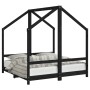 Estructura de cama de niños madera de pino negro 2x(70x140) cm by , Cribs and beds for children - Ref: Foro24-3200594, Price:...