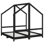 Estructura de cama de niños madera de pino negro 2x(70x140) cm by , Cribs and beds for children - Ref: Foro24-3200594, Price:...
