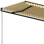 Manuelle ausfahrbare Markise in Gelb und Weiß, 400x350 cm. von vidaXL, Markisen - Ref: Foro24-3069178, Preis: 336,38 €, Rabat...