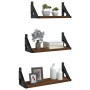 Estantes de pared 3 pzas madera de ingeniería roble marrón von , Regale und Regale - Ref: Foro24-836322, Preis: 23,67 €, Raba...
