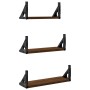 Estantes de pared 3 pzas madera de ingeniería roble marrón von , Regale und Regale - Ref: Foro24-836322, Preis: 23,67 €, Raba...
