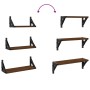 Estantes de pared 3 pzas madera de ingeniería roble marrón von , Regale und Regale - Ref: Foro24-836322, Preis: 23,67 €, Raba...