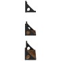 Estantes de pared 3 pzas madera de ingeniería roble ahumado by , Shelves and shelves - Ref: Foro24-836320, Price: 26,72 €, Di...