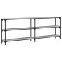 Mesa consola madera de ingeniería gris Sonoma 200x29x75 cm by , Side tables - Ref: Foro24-834113, Price: 93,55 €, Discount: %
