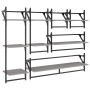 Estantes pared con barras 6 pzas madera ingeniería gris Sonoma von , Regale und Regale - Ref: Foro24-836271, Preis: 71,22 €, ...