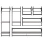 Estantes pared con barras 6 pzas madera ingeniería gris Sonoma von , Regale und Regale - Ref: Foro24-836271, Preis: 71,22 €, ...