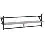 Estantes pared con barras 6 pzas madera ingeniería gris Sonoma von , Regale und Regale - Ref: Foro24-836271, Preis: 71,22 €, ...