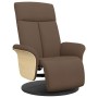Sillón reclinable con reposapiés tela marrón by , Armchairs - Ref: Foro24-356524, Price: 199,37 €, Discount: %