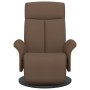 Sillón reclinable con reposapiés tela marrón by , Armchairs - Ref: Foro24-356524, Price: 199,37 €, Discount: %
