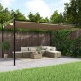 Pérgola con cubierta retráctil gris taupe 395x292x230 cm von , Zelte und Pavillons - Ref: Foro24-360118, Preis: 288,68 €, Rab...