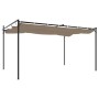 Pérgola con cubierta retráctil gris taupe 395x292x230 cm von , Zelte und Pavillons - Ref: Foro24-360118, Preis: 288,68 €, Rab...