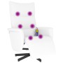 Sillón reclinable masaje con reposapiés cuero sintético blanco by , Armchairs - Ref: Foro24-356598, Price: 210,10 €, Discount: %