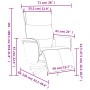 Sillón reclinable masaje con reposapiés cuero sintético blanco by , Armchairs - Ref: Foro24-356598, Price: 210,10 €, Discount: %