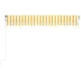 Automatische LED Windsensor Markise gelb weiß 450x350cm von vidaXL, Markisen - Ref: Foro24-3069013, Preis: 655,32 €, Rabatt: %