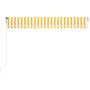 Automatische LED Windsensor Markise gelb weiß 450x350cm von vidaXL, Markisen - Ref: Foro24-3069013, Preis: 716,79 €, Rabatt: %
