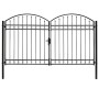 Cancela de valla doble puerta con arco acero negro 300x200 cm von , Gartentore - Ref: Foro24-146341, Preis: 513,23 €, Rabatt: %