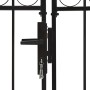 Cancela de valla doble puerta con arco acero negro 300x200 cm von , Gartentore - Ref: Foro24-146341, Preis: 513,23 €, Rabatt: %