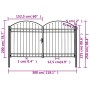 Cancela de valla doble puerta con arco acero negro 300x200 cm von , Gartentore - Ref: Foro24-146341, Preis: 513,23 €, Rabatt: %