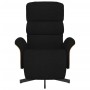 Sillón reclinable con reposapiés tela negra by , Armchairs - Ref: Foro24-356603, Price: 209,80 €, Discount: %