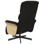 Sillón reclinable con reposapiés tela negra by , Armchairs - Ref: Foro24-356603, Price: 209,80 €, Discount: %