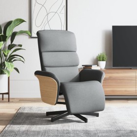 Sillón reclinable con reposapiés tela gris claro von , Sessel - Ref: Foro24-356601, Preis: 240,43 €, Rabatt: %