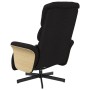 Sillón reclinable de masaje con reposapiés tela negra de , Sillones - Ref: Foro24-356615, Precio: 255,69 €, Descuento: %