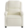 Sillón reclinable terciopelo blanco crema by , Armchairs - Ref: Foro24-371806, Price: 235,47 €, Discount: %