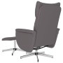 Sillón reclinable con reposapiés cuero sintético gris by , Armchairs - Ref: Foro24-356591, Price: 167,13 €, Discount: %