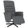 Sillón reclinable con reposapiés cuero sintético gris by , Armchairs - Ref: Foro24-356706, Price: 191,42 €, Discount: %