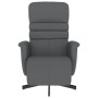 Sillón reclinable con reposapiés cuero sintético gris de , Sillones - Ref: Foro24-356706, Precio: 191,31 €