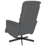 Sillón reclinable con reposapiés cuero sintético gris by , Armchairs - Ref: Foro24-356706, Price: 191,42 €, Discount: %