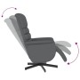 Sillón reclinable con reposapiés cuero sintético gris by , Armchairs - Ref: Foro24-356706, Price: 191,42 €, Discount: %