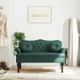 Banco con cojines terciopelo verde oscuro 120,5x65x75 cm de , Bancos - Ref: Foro24-372142, Precio: 216,35 €, Descuento: %
