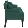 Banco con cojines terciopelo verde oscuro 120,5x65x75 cm de , Bancos - Ref: Foro24-372142, Precio: 216,35 €, Descuento: %
