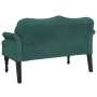 Banco con cojines terciopelo verde oscuro 120,5x65x75 cm de , Bancos - Ref: Foro24-372142, Precio: 216,35 €, Descuento: %