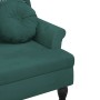 Banco con cojines terciopelo verde oscuro 120,5x65x75 cm de , Bancos - Ref: Foro24-372142, Precio: 216,35 €, Descuento: %