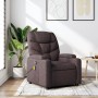 Sillón de masaje reclinable de tela marrón oscuro by , Armchairs - Ref: Foro24-372458, Price: 218,04 €, Discount: %