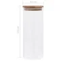 Storage jars with bamboo lid 6 units 1000 ml by vidaXL, Cookie Jars - Ref: Foro24-150696, Price: 40,21 €, Discount: %