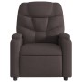 Sillón de masaje reclinable de tela marrón oscuro by , Armchairs - Ref: Foro24-372458, Price: 218,04 €, Discount: %