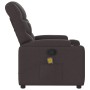 Sillón de masaje reclinable de tela marrón oscuro by , Armchairs - Ref: Foro24-372458, Price: 218,04 €, Discount: %