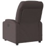 Sillón de masaje reclinable de tela marrón oscuro by , Armchairs - Ref: Foro24-372458, Price: 218,04 €, Discount: %