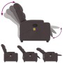 Sillón de masaje reclinable de tela marrón oscuro by , Armchairs - Ref: Foro24-372458, Price: 218,04 €, Discount: %