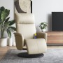 Sillón reclinable masaje con reposapiés cuero sintético crema von , Sessel - Ref: Foro24-356553, Preis: 204,08 €, Rabatt: %