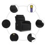 Sillón reclinable de masaje de tela negro by , Armchairs - Ref: Foro24-373476, Price: 252,27 €, Discount: %
