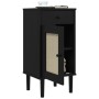 Mesita noche SENJA aspecto ratán madera pino negro 40x35x80 cm von , Nachttische - Ref: Foro24-358018, Preis: 80,33 €, Rabatt: %