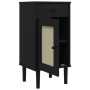 Mesita noche SENJA aspecto ratán madera pino negro 40x35x80 cm von , Nachttische - Ref: Foro24-358018, Preis: 80,33 €, Rabatt: %