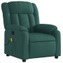 Sillón de masaje reclinable de tela verde oscuro by , Armchairs - Ref: Foro24-373592, Price: 256,41 €, Discount: %